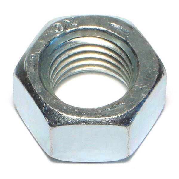 Midwest Fastener Hex Nut, 7/8"-9, Steel, Grade 5, Zinc Plated, 3 PK 69111